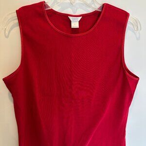 Christopher & Banks Layer Your Look Red Tank Size L